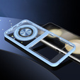 Tok Samsung Galaxy Z Flip7 FE / Z Flip6, Corners Dropproof, MagSafe-hoz, átlátszó / kék