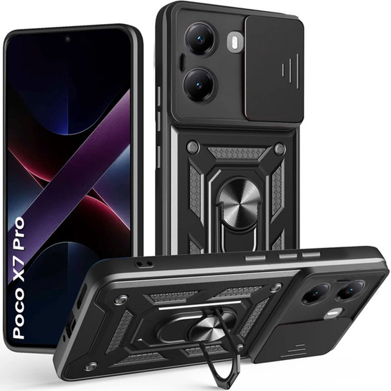 Telefontok a Xiaomi Poco X7 Pro 5G, CamShield Slide, fekete