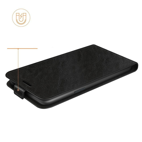 Pattintható tok a Realme 8 5G, Flip, fekete