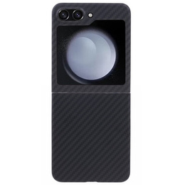 Tok Samsung Galaxy Z Flip5 5G, Aramid Fiber Cover, fekete