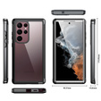 Tok Samsung Galaxy S22 Ultra készülékhez, Shockproof, fóliával, fekete