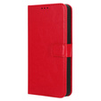 Pattintható tok a Infinix Note 30, Crazy Horse Wallet, piros
