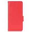 Pattintható tok a Ulefone Note 12P, Wallet Litchi Magnet, piros
