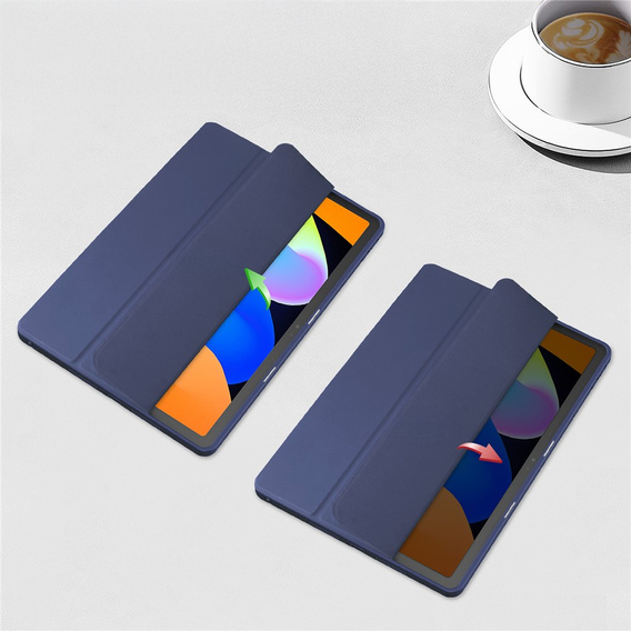 Tojás Lenovo Idea Tab 11" 2025 TB336FU TB336ZU, átlátszó hátlappal és tolltartóval, tengerészkék színben