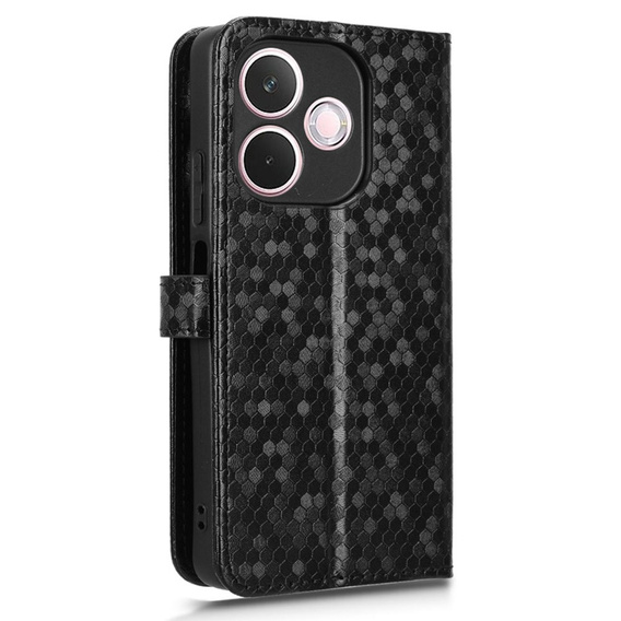 Flap tok Oppo A5 Pro 5G, Wallet Rhombus, fekete
