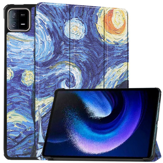 Tok Xiaomi Pad 6 / 6 Pro, Smartcase, oil painting
