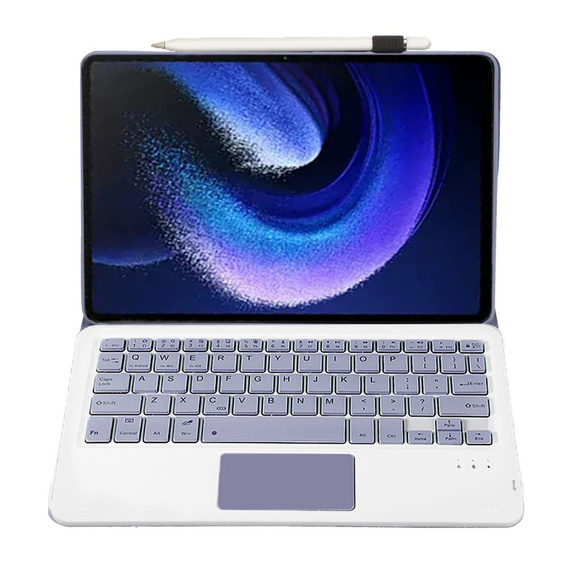 Tok + billentyűzet Xiaomi Pad 6 / 6 Pro, Touchpad, lila