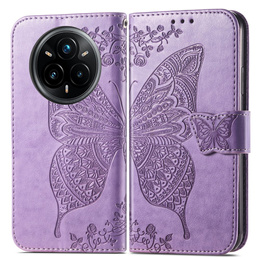 Pattintható tok a Realme 14 Pro 5G, Butterfly, lila