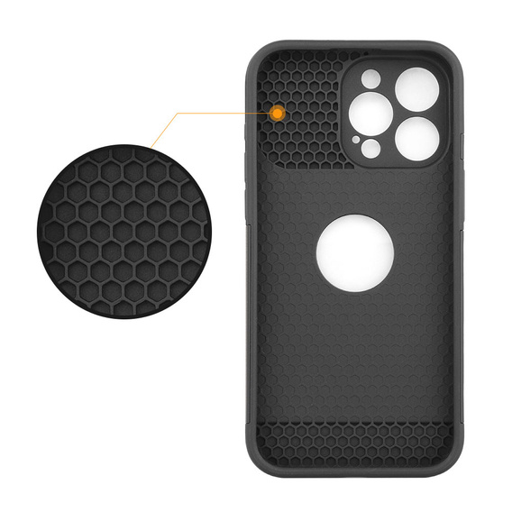 Telefontok a iPhone 15 Pro Max, ERBORD MagProtect Slide Camera, fekete