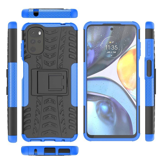 Telefontok a Motorola Moto G22, Tire Armor, kék