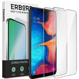 2x edzett üveg a Samsung Galaxy A20E, ERBORD 9H Hard Glass a képernyőn