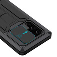 Páncélozott tok a Samsung Galaxy S22 Ultra 5G, R-JUST CamShield Slide, fekete