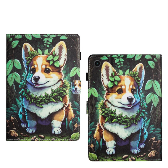 Tok Lenovo Tab M10 10.1 Gen 3, pánttal, corgi dog