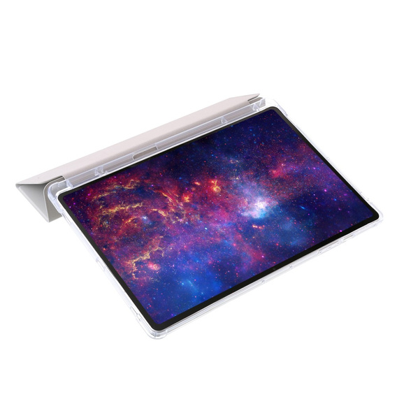 Tok Samsung Galaxy Tab S9 Ultra, Smartcase Hybrid, tolltartó résszel, szürke