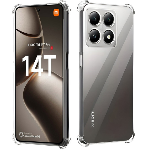 Telefontok a Xiaomi 14T Pro, Dropproof, átlátszó