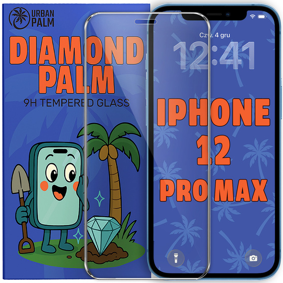 Diamond Palm edzett üveg iPhone 12 Pro Max készülékhez