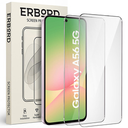 2x edzett üveg ERBORD 9H Hard Glass a képernyőn a Samsung Galaxy A56 5G