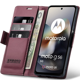 ERBORD Fényes Litchi pénztárca Motorola Moto G56 5G számára