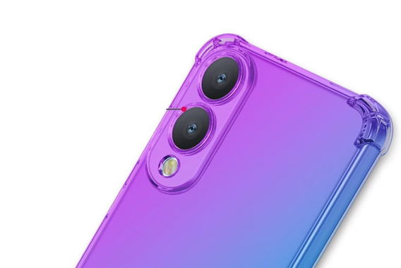 Tok Samsung Galaxy S25 Edge, Gradient Dropproof, Lila / kék