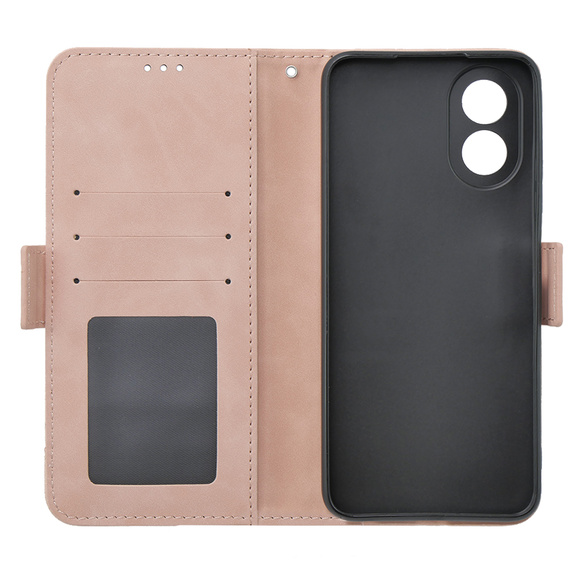 Pattintható tok a Oppo A58 4G, Card Slot, rózsaszín