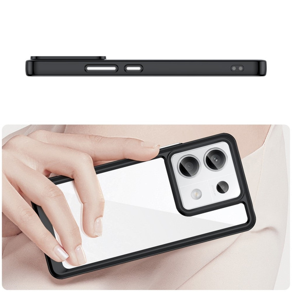 Telefontok a Xiaomi Redmi Note 13 Pro 5G, Fusion Hybrid, átlátszó / fekete