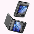 Tok Samsung Galaxy Z Flip7 FE / Z Flip6, PC Case, átlátszó / fekete