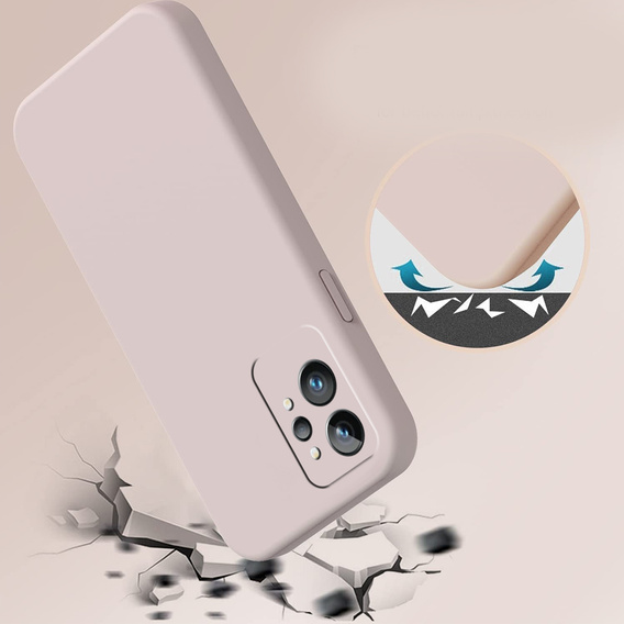 Telefontok a Realme GT2 Pro, Silicone Lite, rózsaszín
