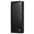 CASEME flip tok Samsung Galaxy S8, Waxy Textured, fekete