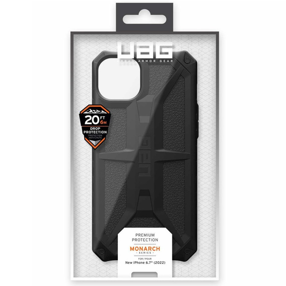 Tok Urban Armor Gear iPhone 14 Plus, Monarch, fekete