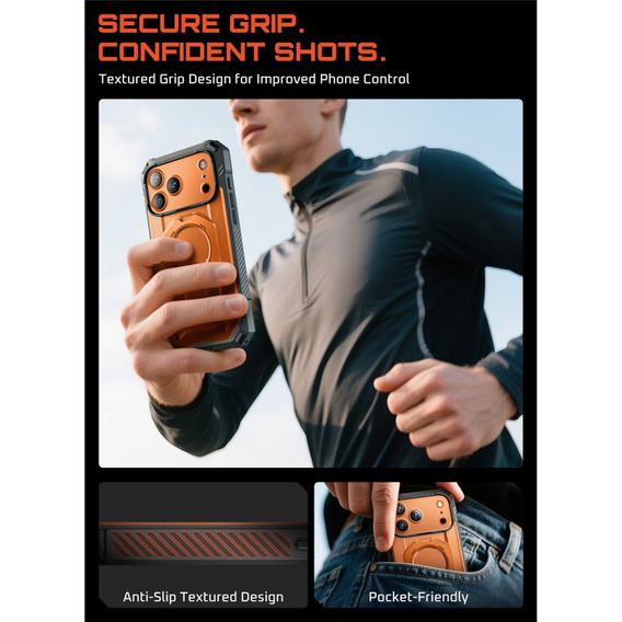 Supcase Unicorn Beetle Grip Pro Mag páncélozott tok iPhone 17 Pro készülékhez