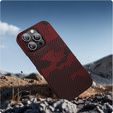 Tok iPhone 16 Pro Max hoz, Aramid Fiber MagSafe, piros