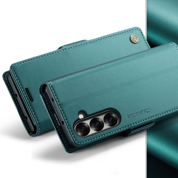 CASEME Litchi pénztárca flip tok Samsung Galaxy Z Fold7 5G számára