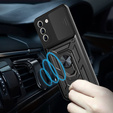Telefontok a Samsung Galaxy S21 FE, CamShield Slide, fekete