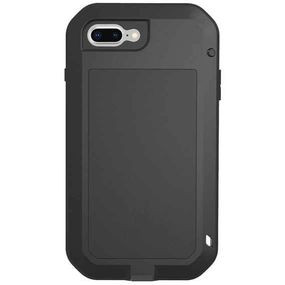 Love Mei Telefontok a iPhone 8 Plus / 7 Plus, armored with glass, fekete