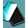 Love Mei Telefontok a iPhone 12 Pro Max, armored with glass, fekete