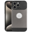 Telefontok a iPhone 15 Pro, ERBORD MagProtect Slide Camera, titánium szürke