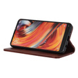 Telefontok a Iphone 16E, Wallet Litchi Leather, barna