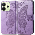 Pattintható tok a Xiaomi Redmi Note 14 4G, Butterfly, lila