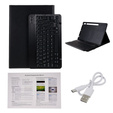 Tok + billentyűzet Galaxy Tab S7+ Plus / S8+ Plus /S7 FE T730 T733, Pen Slot, fekete