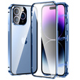 Tok iPhone 14 Pro Max, Magnetic Dual Glass, kék