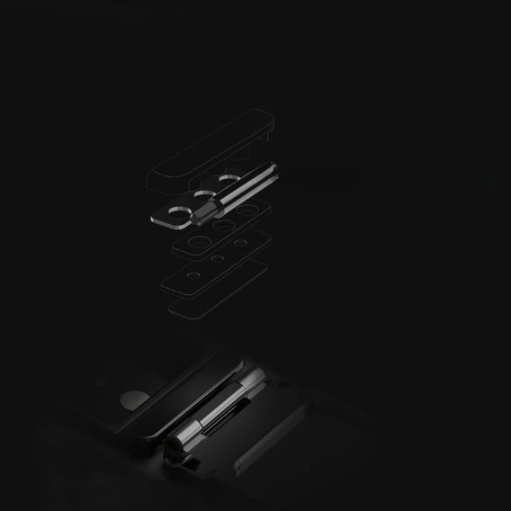 Tok iPhone 16e, páncélozott Nillkin, Carboprof Case, Magsafe, fekete