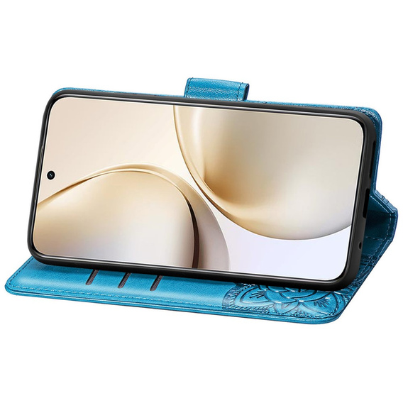 Pattintható tok a Realme 14 Pro+ 5G, Butterfly, kék
