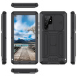Páncélozott tok a Samsung Galaxy S22 Ultra 5G, R-JUST CamShield Slide, fekete