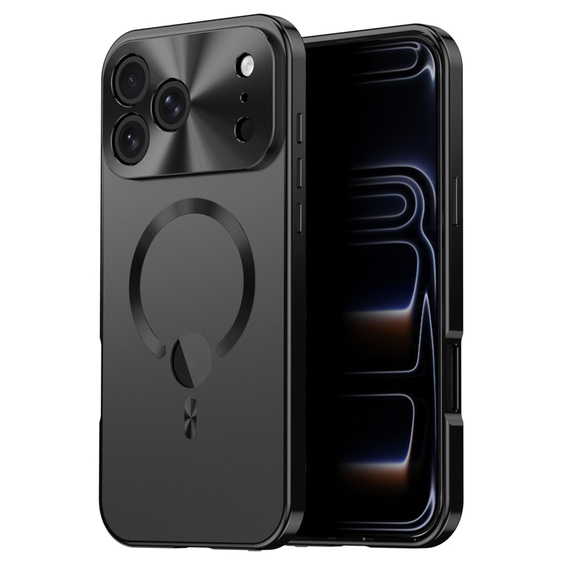 MagSafe-kompatibilis tok iPhone 17 Pro Max készülékhez, magánéletet védő üveggel