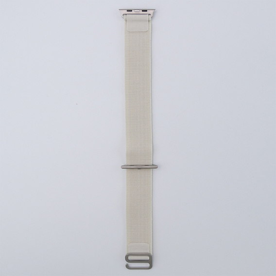 Nylon szíj Apple Watch 1/2/3/4/4/5/6/7/8/SE/ULTRA 42/44/45/45/49mm, bézs színű