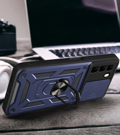 Telefontok a Infinix Hot 50 4G, CamShield Slide, kék