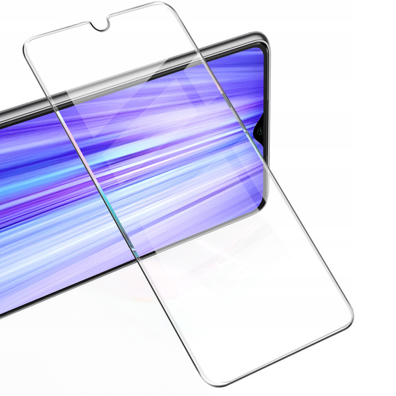 2x edzett üveg a Xiaomi Redmi Note 8 Pro, ERBORD 9H Hard Glass a képernyőn