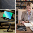 Pattintható tok a Samsung Galaxy S23 Ultra, ERBORD Waxy Wallet, barna