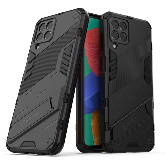 Tok Samsung Galaxy M33 5G, Military kickstand, fekete