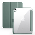 Tok iPad 10.9 2022 10 Gen, Smartcase Hybrid, tolltartó résszel, sötétzöld